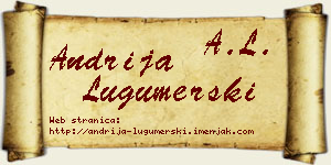 Andrija Lugumerski vizit kartica